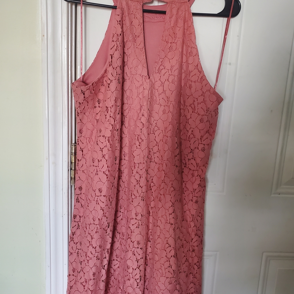 Candie's Pink Lace Mini Dress